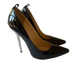 Maiernisi NWOT Patent Leather Metallic Stiletto Heels